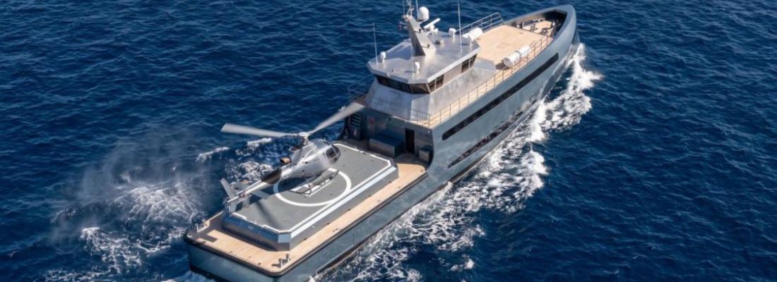 35m Shadow Yacht Hellipad