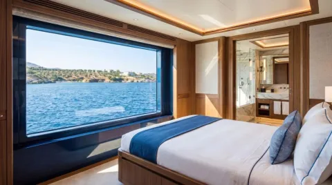 55m Super Yacht Guest Cabin